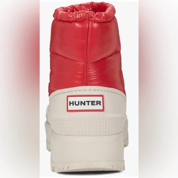 Hunter AMBLE RED PLATFORM INSULATED BOOTS US 9 $190 - Picture 6 of 9